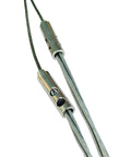 Heavy Duty Stainless Steel Wire Grip T-Type Puller For Electricians with stainless steel jaws and cables shown securely gripping.