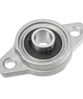 Heavy Duty Self Aligning Pillow Block Bearing Zinc Alloy Housing Insert For Linear Motion Thrust Load Support Sizes Eight To Seventeen Millimeter, two-bolt