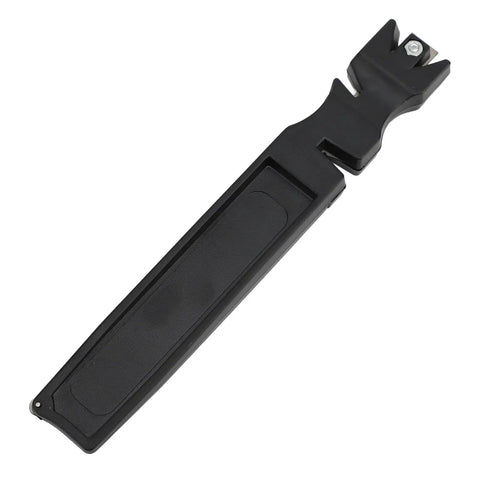 4 In 1 Blade Sharpener With Glass Cutter, Quick Easy Edge Polishing For Axes Hoes Scythes And More, tool on white background