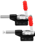 Heavy Duty Toggle Clamp Set 2 Pack Quick Release Push Pull Latch With 32 Mm Stroke And 500 Lbs Holding Power Adjustable M8x35mm Shaft