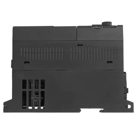 Three Phase VFD Motor Controller With 380V Input Output, 2.2KW Pro Grade Drive, black ABS shell rear view