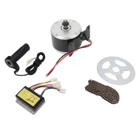 12V 250W Electric Bicycle Motor Kit 2750RPM High Speed Gear Motor With Controller, sprocket, and chain for conversion