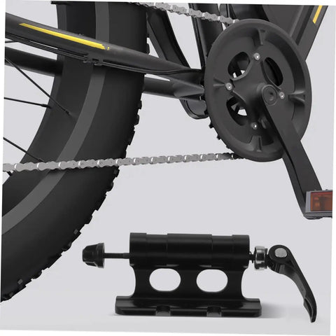 Sturdy Aluminum Roof Rack Bike Carrier Mount With Quick Release Fork Bracket Built Tough For Easy Car Roof Transport Beefy Mountain Bike Luggage Rack Simple Installation And Secure Travel, close-up of quick-release mechanism.