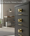 Three Digit Mechanical Cam Lock For Drawers And Cabinets 1 Pack Gold Zinc Alloy Security Lock on filing cabinet