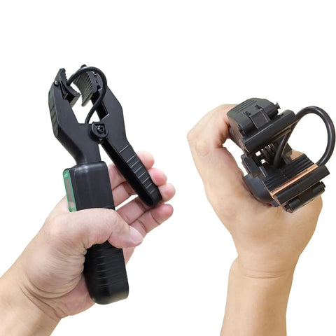 Clamp On Pipe Thermometer For HVAC Diagnostics Pro Grade With Backlit Digital Display and non-invasive clamp mechanism