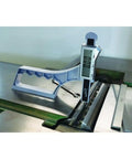 Straight Shooter Magnetic Height Gauge For Woodworking Jointer Router And Planar Blades With Precision Spring Plunger And Dual Metal Tips Auto Shut Off Inch Display Badass Durability Shop Essential on steel table during setup.