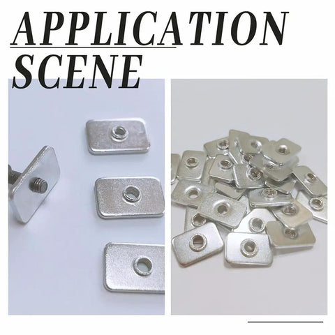 200 Pcs M5 Flat Sliding T Nuts Heavy Duty Carbon Steel Hammer Head T Slots For 2020 Build Rail 3D Printer And CNC Router Featuring Hella Secure Fit And Straight Up Reliable Performance, displayed in application scene.