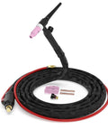 Lift TIG Torch WP-17V 150 Amp 13 Ft Air Cooled TIG Welding Torch with quick plug connector and gas fitting included