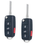 Volkswagen Key Fob Replacement 4 Button Remote Set Of 2 Fits 2011 2016 Beetle CC EOS Golf GTI Jetta Passat Tiguan Touareg