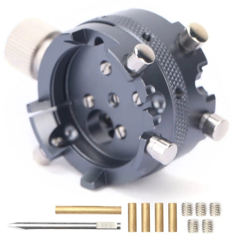 7750 Watch Movement Base and Holder for Repairing and Adjusting, Alloy Watchmaker Tool with Secure Fixation and accessories