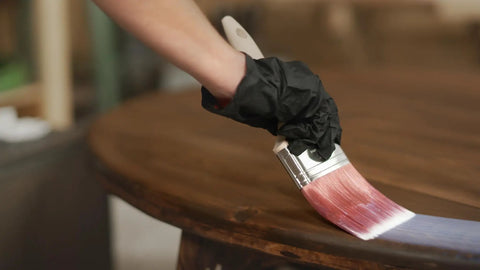 Applying Triple Thick Polyurethane Clear Wood Finish For Interior Wood Surfaces One Coat Wonder on wooden table