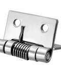 Self Closing Spring Hinge 0.98 Inch Stainless Steel Brushed DIY Hardware For Doors Cabinets And Small Boxes Pack Of 5 Durable Quiet Close Easy Install