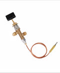 Low Pressure LPG Propane Gas Fireplace Fire Pit Safety Valve Kit With Thermocouple And Knob Switch Three Eighths Flare Inlet And Outlet Built