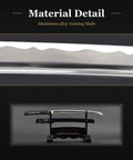 Close-up of Wakizashi Iaito Unsharpened Aluminum Alloy Iaido Practice Sword With 21 Inch Blade showing material details