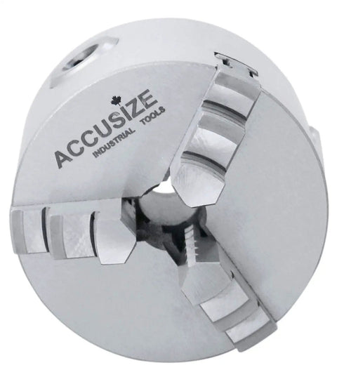 Three Jaw Chuck Plain Back 3 Inch Capacity 80 Millimeters Precision Machining Chuck With Three Thousandths Of An Inch TIR