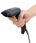 Hand holding Wired 2D Barcode Scanner USB Plug And Play For POS System, Computer, And Data Entry, 1D And QR Code Reader