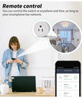 Two Pack Smart Plug That Just Works WiFi Outlet 16A 2200W Max Works With Alexa And Google Assistant Via Smart Life App