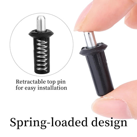 10 Pack Spring Loaded Cabinet Door Repair Pins For Shutters Doors And Windows Durable Plastic And Metal Telescopic Damper Pins