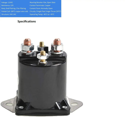 Sick 12V Starter Solenoid Replacement For Gas Golf Cart Switch Heavy Duty Direct Fit Compatible With Ds And Precedent Models Part Numbers 1013609 1012275 435154 Lpl6003, showcasing the four-terminal design.