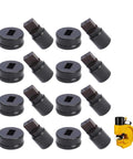 8-Piece Rectangle Hydraulic Hole Punch Die Set For CH-70 Punch Tool, Heavy-Duty Chrome Steel Dies for metal punching