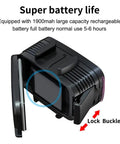 Close-up of Underwater Dive Light 700LM For Action Cameras, No-Nonsense 4 Modes SL-100 LED Fill Light, with lock buckle detail.