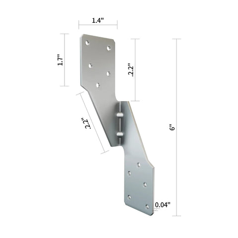 Heavy Duty Galvanized Right Hurricane Ties For Roof Rafters Deck Framing 25 Pack Wall Plate Braces Seismic Grade Professional Rock Solid Job Site Staple