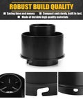 Dust Gets Routed Fast With This Badass Planer Vacuum Adapter Replacement Compatible With Dewalt Dw735 Units, showing robust black plastic design.