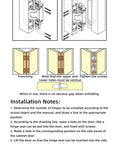Illustration of Heavy Duty Invisible Hinge For Wooden Doors, 100kg Load, Rust Resistant 304 Stainless Steel, 3D Adjustable Concealed Hinge, TE 540 Style installation process showing trenching and tightening instructions.