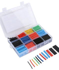 Cool Heat Shrink Tube Kit With 560 Durable Cross-Linked Polyolefin Sleeves For Flame Retardant Wire Insulation And Cable Protection Perfect For Diy Electrical Repairs And Home Upgrades in plastic organizer case