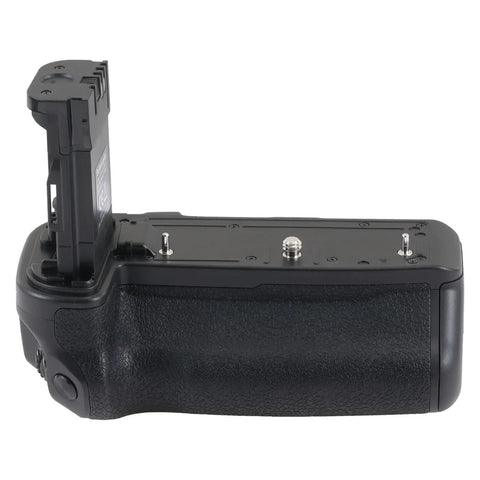 Battery Grip For Canon EOS R5 Mark II And R6 Mark III Vertical Power Grip with battery slot visible, textured black finish