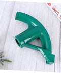 Two Piece Copper Tubing Bender Set Manual Pipe Bending Tool For Professional Plumbing And Electrical Projects Easy Flex Elbow Maker Durable Steel Construction Heavy Duty HZWMQDLF green bender tool for shaping copper pipes.
