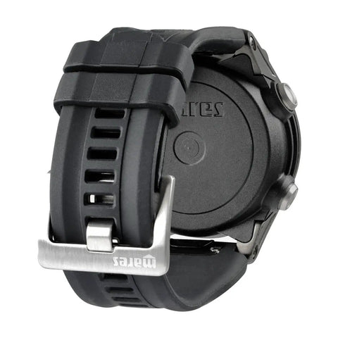Back view of Sirius Watch Style Dive Computer For Recreational Divers With Wrist Readout And Color Coded Tank Pressure