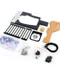 Components of Beefy Open Air PC Frame Test Bench For ATX MATX ITX Builds, Aluminum DIY Chassis For Custom Water Cooling shown unassembled