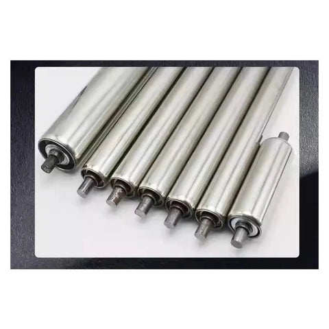 Cool 1Pcs Non Powered Roller For Assembly Line Conveyor Gear Perfect For Manual Material Moving With Smooth Spin And Easy Install For Light to Medium Weight Loads, showing multiple steel rollers.