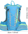 Hydration Pack for Cyclists and Runners, Lightweight 600D Polyester Rucksack With Durable Double-Stitched Seams, 20x20x43 cm front