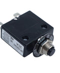 Top Shelf 30Amp 1 Pole Thermal Circuit Breaker With Push Reset Switch For 250V AC And 50V DC Industrial Panels, close-up view.
