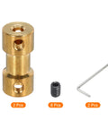 3D Printer Rigid Shaft Coupling 3mm To 4mm Bore, 20mm Length, 9mm Dia M3 Brass Shaft Coupler Connector, copper coupler with set screw