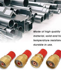 TIG Welding Nozzles 46 Piece Set For WP9 20 25 Series Torch Consumables With Collets And Accessories High Temperature Resistant Weld Tools