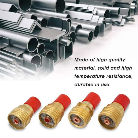TIG Welding Nozzles 46 Piece Set For WP9 20 25 Series Torch Consumables With Collets And Accessories High Temperature Resistant Weld Tools