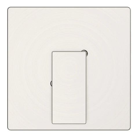 Front view of square escutcheon for Single Handle Valve Trim For Bathroom In Satin Nickel Finish With Brass Waterways