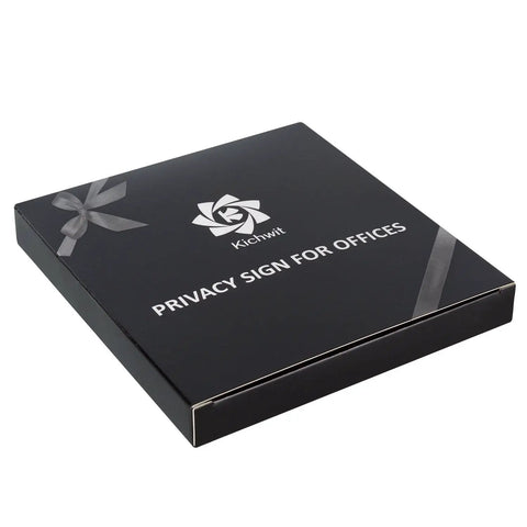 Box of Privacy Office Door Sign With Magnetic Status Board Do Not Disturb Please Knock In A Meeting Out Of Office 5 Inch Black