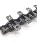 Heavy Duty 12A1 Short Pitch Conveyor Chain With K1 And K2 Drag Attachments 1.5 Meter 40Mn Alloy Steel close-up view of roller links