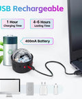 Sound Activated Mini Disco Ball Lights For Cars And Rooms RGB Multicolor DJ Party Lights that sync to your music beat at 60dB, USB charging.