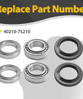 Rear Axle Bearing With Inner Spacer Oil Seal Kit For Frontier 2005-2014, Armada 2005-2015 And Titan 2004-2015, OE Replacement.