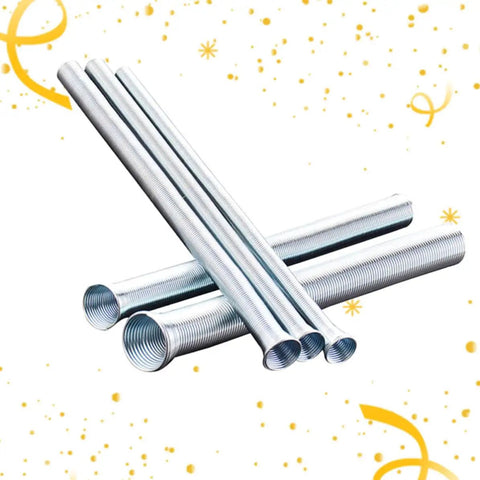 GanaZone 5 Pc Steel Coil Pipe Bender Tool Set For 6Mm 8Mm 10Mm 12Mm 16Mm Copper Tubes, showcasing durable steel pipes.
