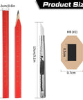 10 Piece Carpenter Pencil Set With 7 Inch Flat Octagonal Black Pencils Heavy Duty Woodworking Tools Size Guide