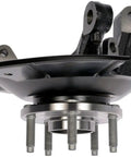 Premium Heavy Duty Front Right Wheel Bearing And Hub Assembly Loaded Knuckle for 2011 Through 2015 Ford Edge and Lincoln Mkx showing detailed side view.