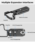 Z50 II Base Plate For Nikon Z50 II Aluminum Alloy Bottom Mount Plate With Arca Swiss Quick Release and expansion interfaces shown
