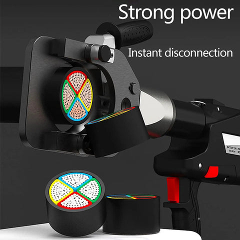 Beefy Electric Ratchet Cable Cutter With 120KN Hydraulic Action cutting colorful cross-sectioned cables