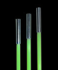 Six Piece Glow Rod Set Of Fiberglass Poles, 30 Foot Total Length, 3/16 Inch Diameter, Ultra Flexible Yet Tough, Built To Handle Tight Turns, 4 Inch Bend Radius, 500 Pound Tensile Strength, Steel Ferrules For Custom Lengths, Easy Assembly, three glow rods with steel ferrules